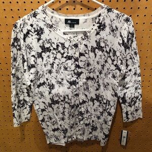 NWT AB Studio Button Up Cardigan